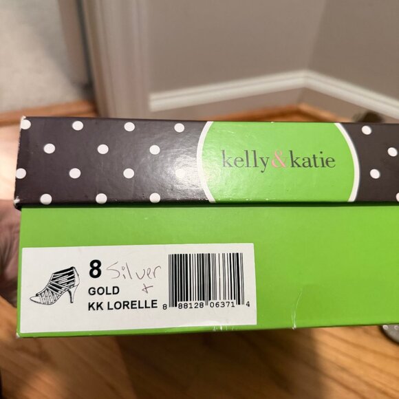 Kelly & Katie KK Lorelle Metallic Cage Heels - Size 8 - Picture 5 of 6